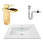 Kit Placa Lavam. 61*46.5cm+griferia Monocontrol+push Flex11