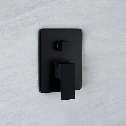 Monocontrol De Ducha Cuadrado Negro Mate
