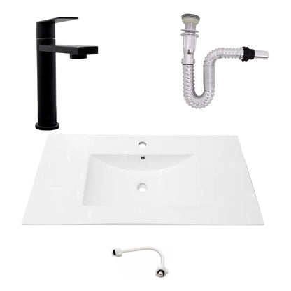 Kit Placa Lavam. 91*46.5cm+griferia Agua Fria+push Flex.11