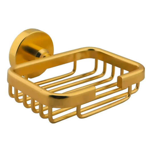 Jabonera Para Baño Aluminio Dorado Cepillado Jade