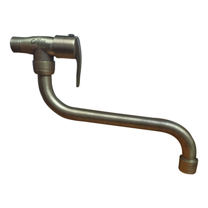 Grifería Pared Agua Fría Bronce Antiguo