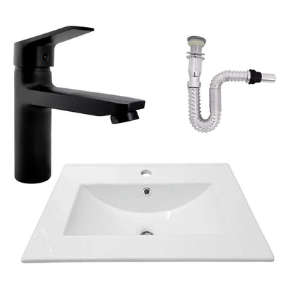 Kit Placa Lavam. 61*46.5cm+griferia Monocontrol+push Flex21
