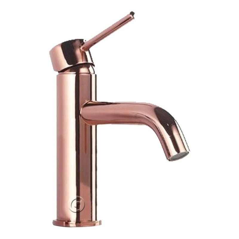 Griferia Mezclador Monocontrol Tubular Baja Cobre Rojizo