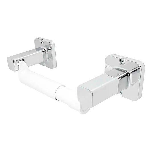 Portarrollo Para Baño Cuadrado Cromado Barú
