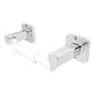 Portarrollo Para Baño Cuadrado Cromado Barú