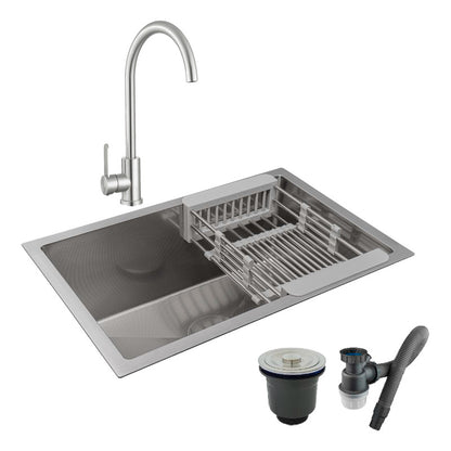 Combo Lavaplatos 60*40cm+griferia Plat.canella+accesorios