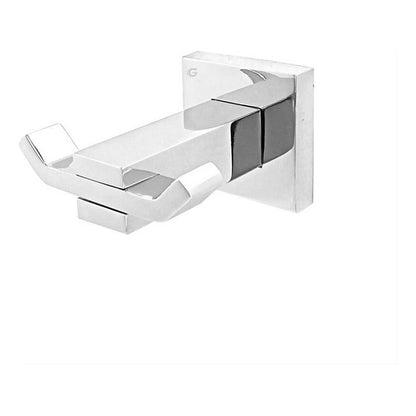 Perchero Para Baño Metálico Plateado