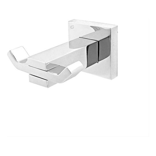 Perchero Para Baño Metálico Plateado