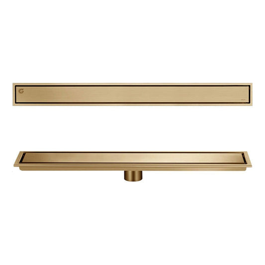 Rejilla De Piso 40x10cm Troya Vintage Gold