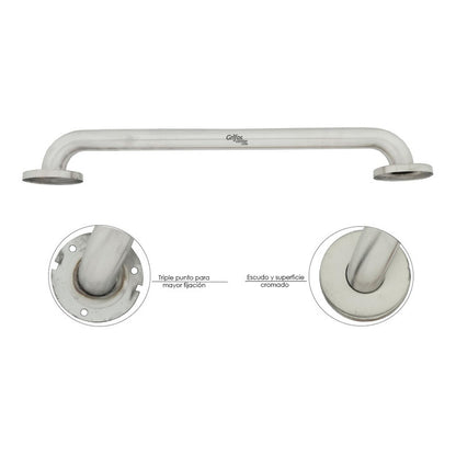 Barra De Seguridad Institucional En Acero 304 Satin 50cm