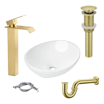 Combo Lavamanos Canoa+griferia Monoc.+push+sifon Oro Cep.gf1