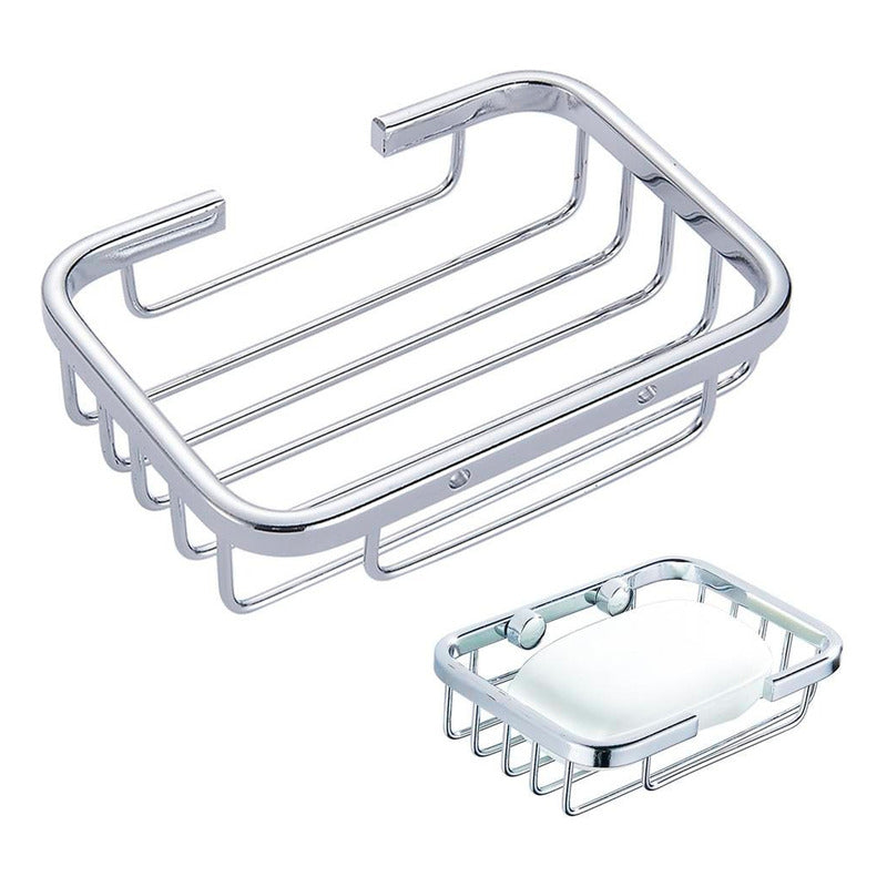 Jabonera Para Baño Canastilla Pequeña Cromada