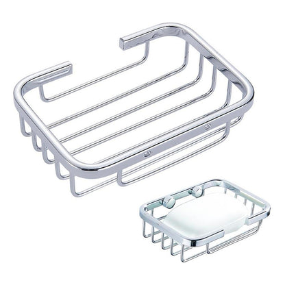 Jabonera Para Baño Canastilla Pequeña Cromada