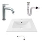 Kit Placa Lavamanos 61*40cm+griferia Agua Fria+push Flex. 7