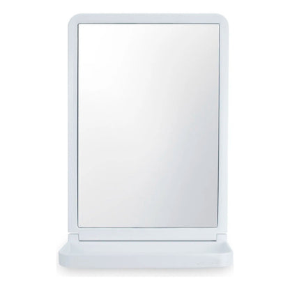 Espejo Para Baño Rectangular Con Ventosa Blanco