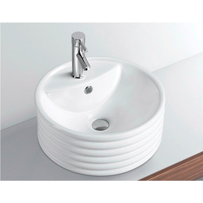 Lavamanos Redondo Vessel Blanco