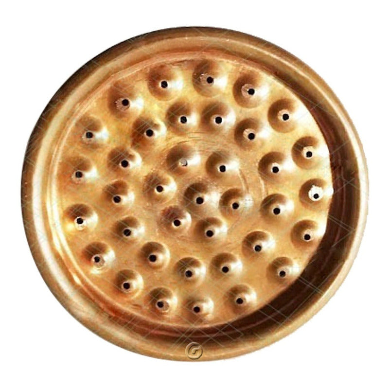 Ducha Circular 9.5cm En Cobre Con Tubo A Pared