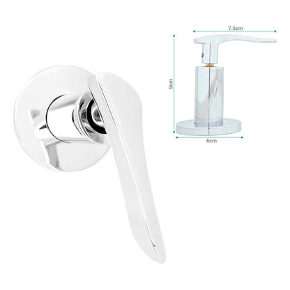 Kit Ducha 15cm Tubo + Mezclador Ducha + Manijas Wing