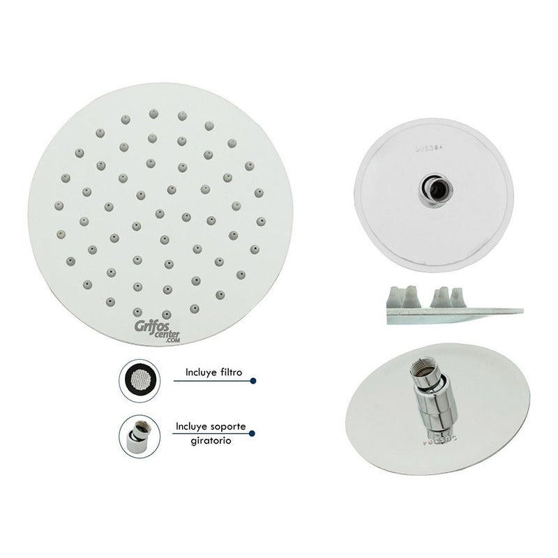 Ducha O Regadera Redonda Acero 304-6puLG