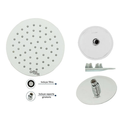 Ducha O Regadera Redonda Acero 304-6puLG