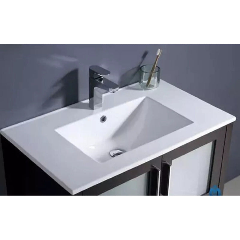 Lavamanos Rectangular Integrado Porcelana Blanco 1210*47cm