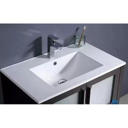 Lavamanos Rectangular Integrado Porcelana Blanco 1210*47cm