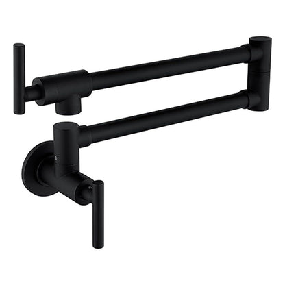 Grifería De Pared Escualizable En Acero 304 Negro Mate