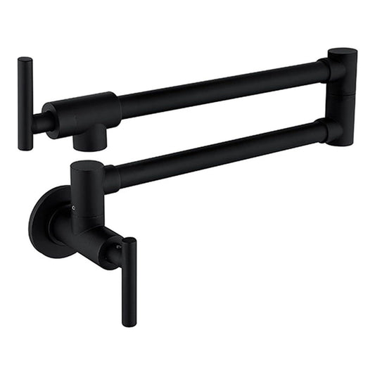 Grifería De Pared Escualizable En Acero 304 Negro Mate