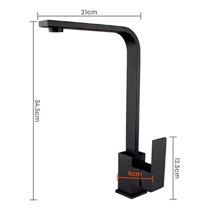 Combo Lavaplatos 100*45cm+griferia Lvp Negra  L + Accesorios