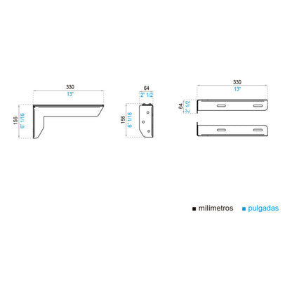 Soporte Lavamanos Aqua Blanco