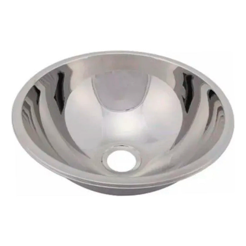 Lavamanos Con Pestaña Redondo Acero 27cm*8,5cm