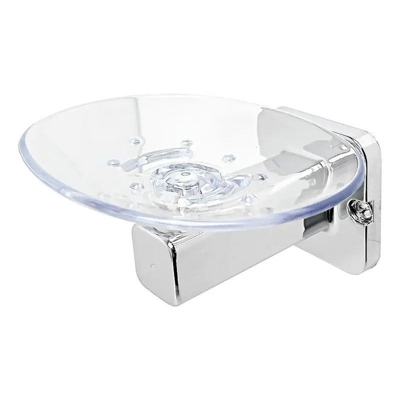 Jabonera Para Baño Cromada Barú