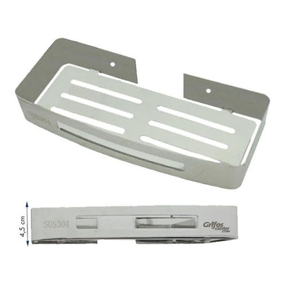 Repisa Para Baño En Acero Rectangular
