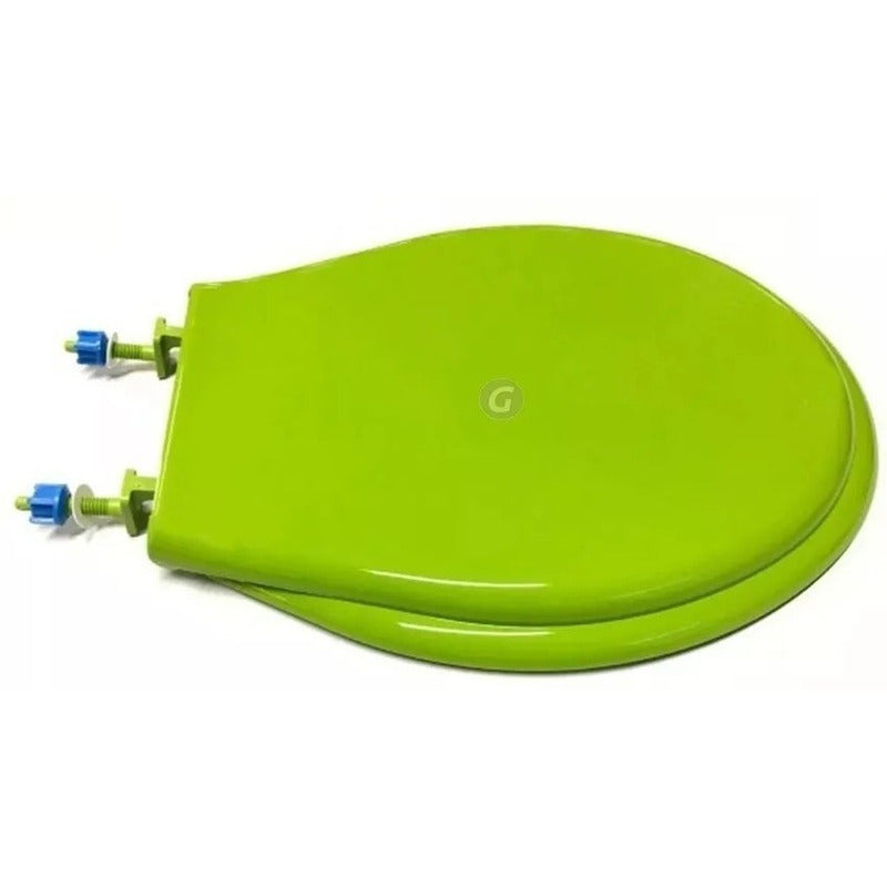 Asiento Universal Para Sanitario Redondo Belo, Verde Limón