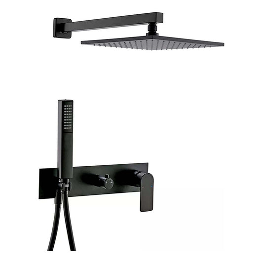 Conjunto De Ducha Manhattan Negro Mate
