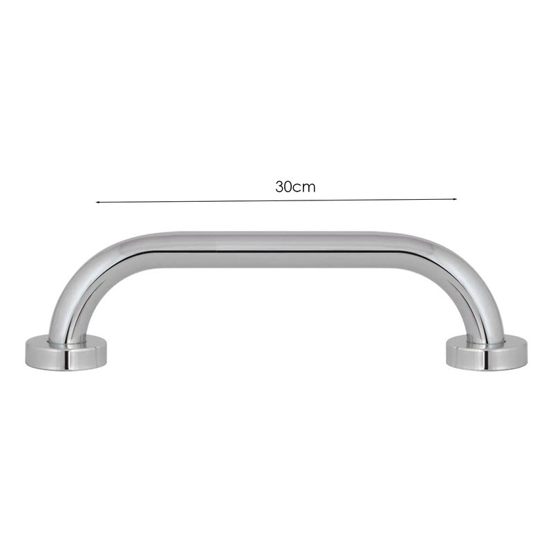 Barra De Seguridad 30cm Institucional Acero Inox. Cromado