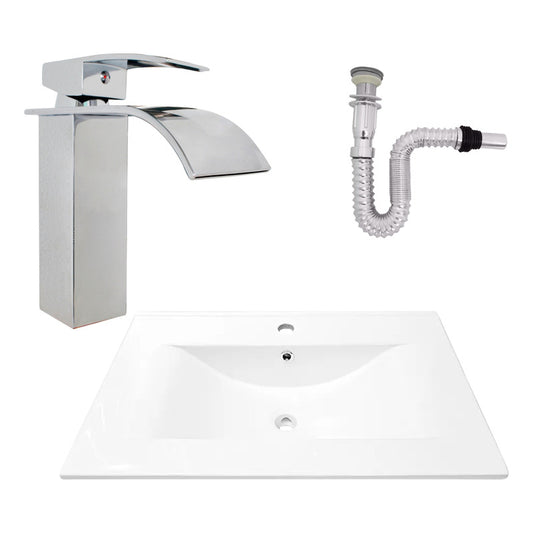 Kit Placa Lavam. 71*46.5cm+griferia Monocontrol+push Flex22