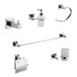 Juego De Accesorios Cuadrado Cromado X6
