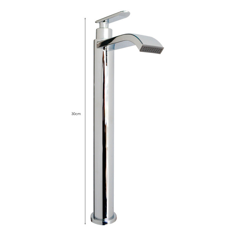 Kit Lavamanos Cuadrado+griferia Agua Fria Cromada+push