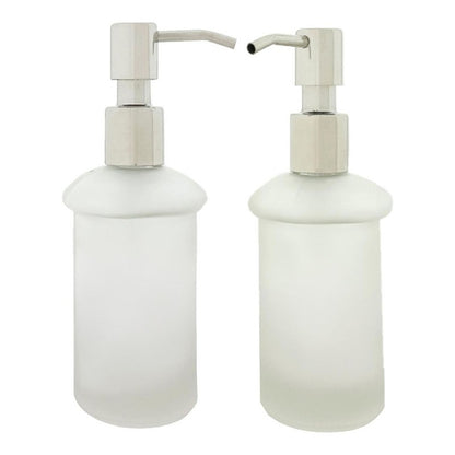 Dispensador De Jabón Liquido Vidrio Tapa Metálico