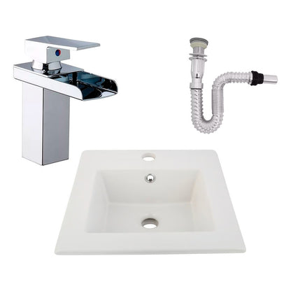 Kit Placa Lavamanos 41cm+griferia Monocontrol+push Flexible8