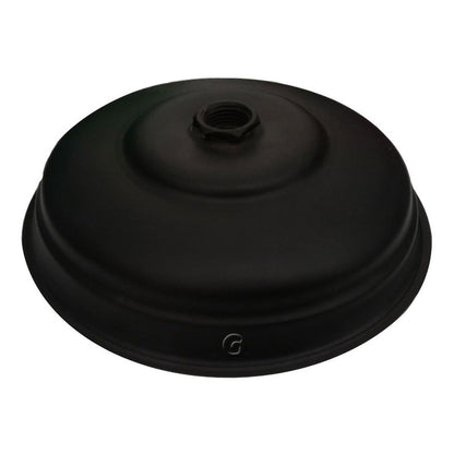 Ducha Vintage 25cm Negro Con Tubo