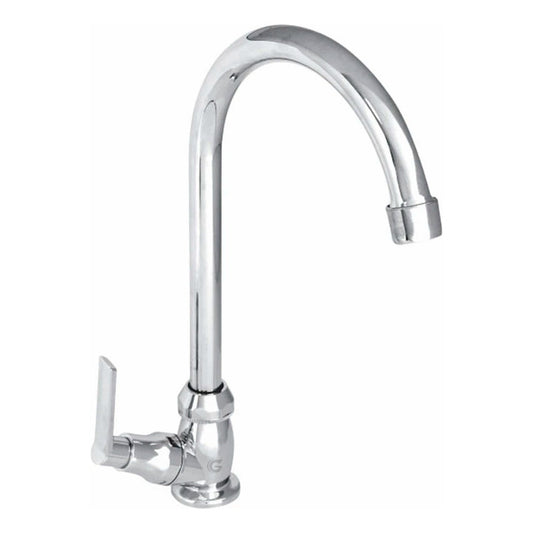 Griferia Llave Lavaplatos Agua Fria Monza Cromo+acople
