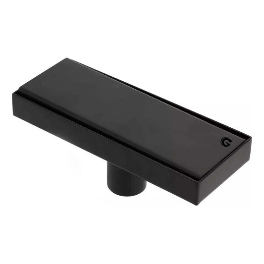 Rejilla De Piso Invisible Negro Mate 20 X 10cm