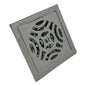 Rejilla De Piso Cuadrada 10cm Acero Tipo Sol