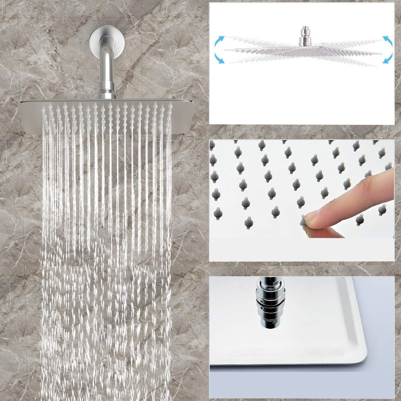 Regadera Metálica Anticalcarea Con Tubo.