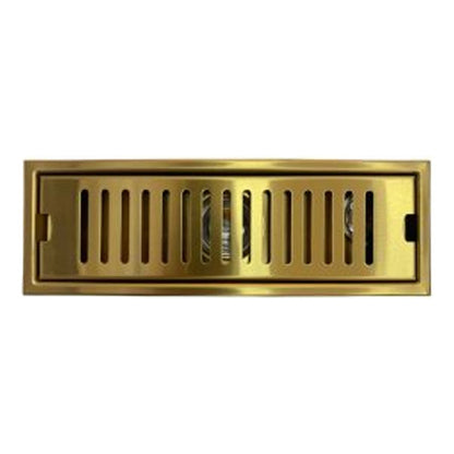 Rejilla De Piso Oro Gold Ranurada 30*10cm Vintage