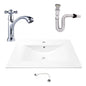 Kit Placa Lavamanos 71*46.5cm+griferia Agua Fria+push Flex.5