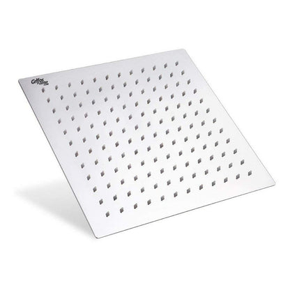 Regadera Ducha Acero Inoxidable Cuadrada 15cm -incluye Tubo Color Plateado