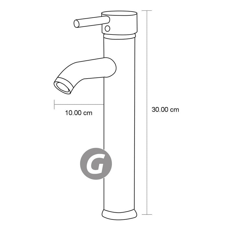 Monomando Lavamanos + Desagüe Níquel Satin
